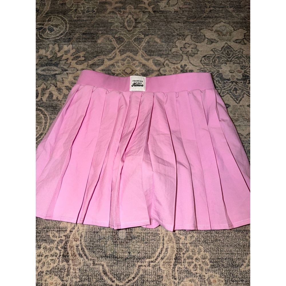 Frankie's Bikinis Active Windy Tennis Skort Pink Pleated